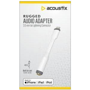 Acoustix™ Rugged Audio Adapter, 3.5 mm (White)