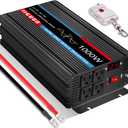 1000W Pure Sine Wave Inverter,1K Watts Power Converter DC 12V to AC 120V Inverter with 4 AC Outlets&USB, Remote Control,USB Output and LED Display Peak 2000 Watts
