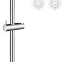 KES No Drill 30-Inch Shower Slide Bar with Adjustable Handheld Shower Head Holder, Self Adhesive, Universal Fit, SUS304 Polished Stainless Steel Drill-Free for Bathroom, F209S78DF-PS