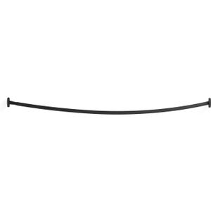 Kohler K-9351-BL Expanse Curved Shower Rod, Contemporary Design, Matte Black