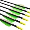 Fiberglass Practice Arrows Archery 24 Inch Target Shooting Safety Recurve Bows Suitable for Youth Woman Beginner 12 PCS