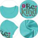 Always Be Kind Shirt Kindness Shirt Be Kind Women T-Shirt Inspirational Quotes Tees Inspirational Tops (Blue, S)