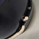 8 Inch Plant Pot: Ceramic Planter with Drainage Hole & Saucer for Indoor Outdoor Plants - Flowerpot with Bonded Tray for Home Office - Blue Reactive Glaze