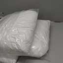 EDOW Throw Pillow Inserts, Set of 2 Lightweight Down Alternative Polyester Pillow, Couch Cushion, Sham Stuffer, Machine Washable. (White, 18x18)