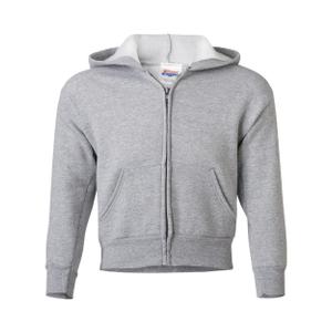 Hanes Big Boys' Eco Smart Fleece Zip Hood, Light Steel, Size X-Large
