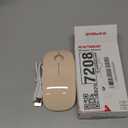 RAPIQUE R306 Pro Wireless Mouse, Dual Bluetooth & 2.4GHz, Connect Up to 3 Devices, Type-C Rechargeable, Silent Click, Ergonomic Symmetrical Design, for MacBook, Laptop, Tablet - Beige