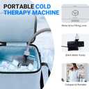 Cold Therapy Machine, Portable Ice Machine for Knee After SurgeryProgrammable Knee Replacement Recovery System, Cryotherapy for Post Surgery Recovery Sports Injuries, Reduce Swelling, Gray
