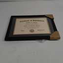 ELSKER&HOME 8.5x11 Certificate Frame - Classic Black Color Frame - Displays Diploma 8.5x11 Inch with Mat - 11x14 Inch Without Mat - For Document/Photo(Double Mat - Matte Black with Gold Rim)