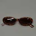 miyya Trendy Polarized Sunglasses Women, Oval Sunglasses for Woman Men, Retro Sun Glasses for Women 2025, UV Protection (Leopard/Beige)