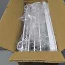 SNTD Dish Drying Rack - Extendable Dish Rack, Large Sink Drying Dish Drainer for Kitchen Counter, Stainless Steel Dish Strainer with Utensil Holder (White)