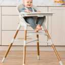 Skip Hop Baby High Chair 4-in-1 Convertible High Chair, EON, Oat