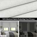 LazBlinds No Drill Roman Shades for Windows, Cordless Blackout Window Shades with UV Protection, Polyester Fabric for Bedroom & Living Room, 30" W x 64" H, Natural