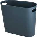 Small Trash Can Garbage Can Container Bin with Handles 3 Gallons Plastic Wastebasket for Bathrooom, Bedroom, Office, Kitchen, Laundry Room, Dorm Room - Teal Blue, 1 Pack
