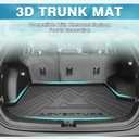 Mixsuper Cargo Liner for Chevy Equinox/GMC Terrain 2025 2026, All Weather Cargo Mat for Chevy Equinox Rear Trunk Liner Black