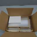 EHWINE 12 Pack Acrylic Sign Holder 4 x 6, Double Sided Gold Picture Frame Stand up Table Top Sign Holders, Clear Display Stand Menu Flyer Holder for Wedding Party