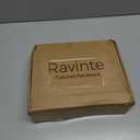Ravinte 60 Pack (30 Pairs) 1/2" Overlay Cabinet Hinges, Self-Closing Semi-Concealed Face Mount, White Decorative Hardware with Door Bumpers for Kitchen & Cupboard Doors