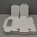 GothaBach 30 Pack White Paper Cupcake Boxes with 2 Cavity Cookie Gift Boxes with Clear Window 2 Treat Holder Cupcake Containers Bakery Cake Box for Birthday Party Holiday Bakery Supplies