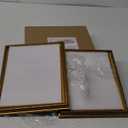 upsimples 8x10 Picture Frame with Real Glass, Ornate Vintage 8 x 10 Photo Frames for Wall Decor or Tabletop Display, Gold, 2 Pack