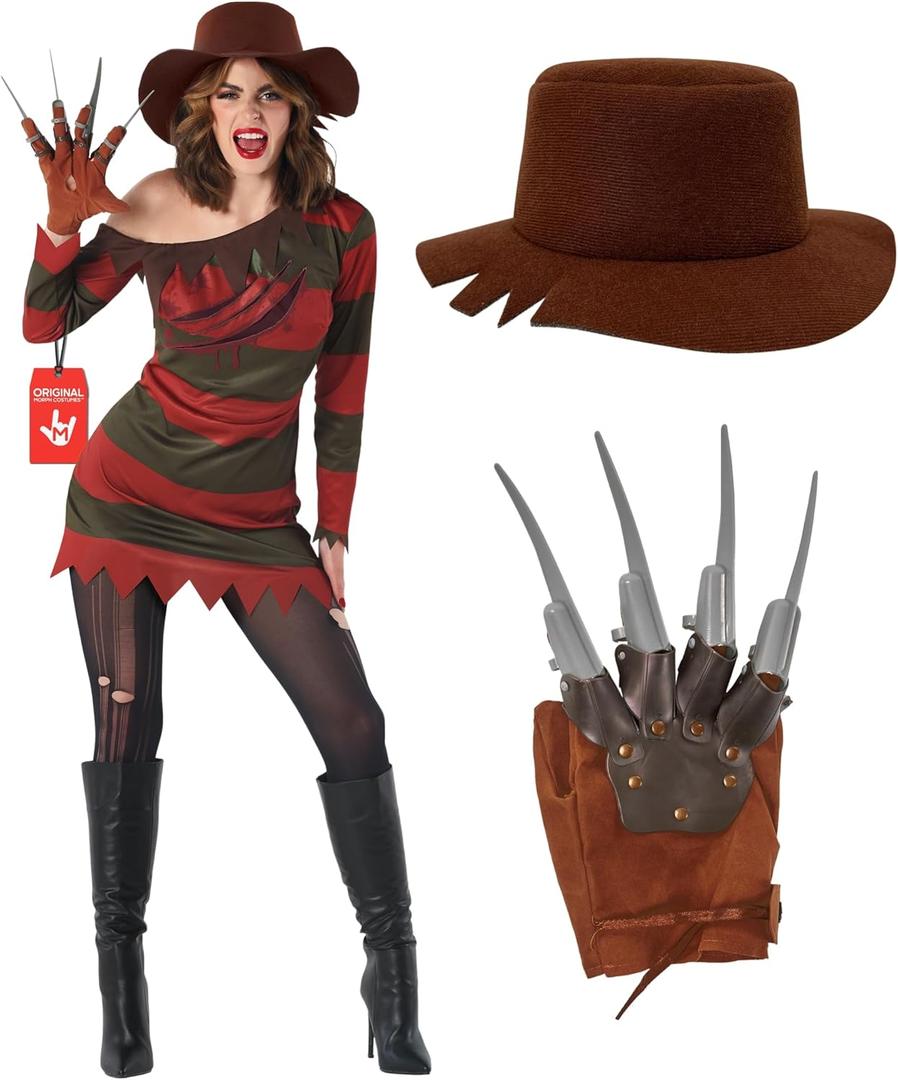 Morph Nightmare Killer Costume Women, Costumes For Women, Womens Halloween Costumes, Halloween Costume Woman (X-Large)