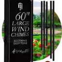 60" Extra Large Wind Chimes for Outside Deep Tone - Soothing Wind Chimes Outdoor Unique, Big Huge Long Windchimes for Outside for Outdoors