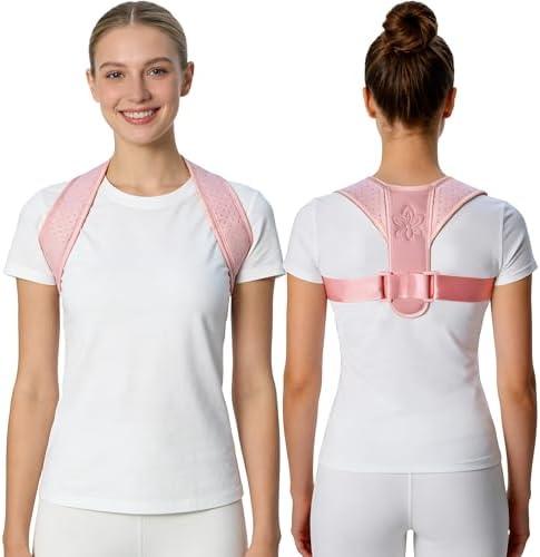 HVRCRK Posture Corrector for Women And Men - Thin & Invisible Back Brace for Posture - Adjustable Back Support Brace - Relieve Upper Back Discomfort & Regain Confidence, S(28-35inch) 1PCS