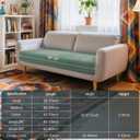 Hokway Couch Cushion Covers Stretch Cushion Covers Sofa Seat Cushion Slipcover Cushion Protector(Celadon, Medium)