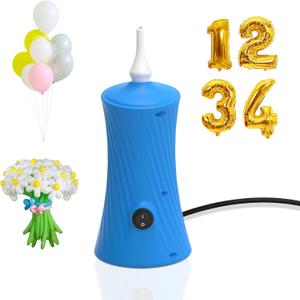 Kasumue Balloon Pump Electric Air Pump for Long Balloon Inflator Blower Machine for Birthday Party Celebration Balloons Decorations for Twisty Animal Balloons