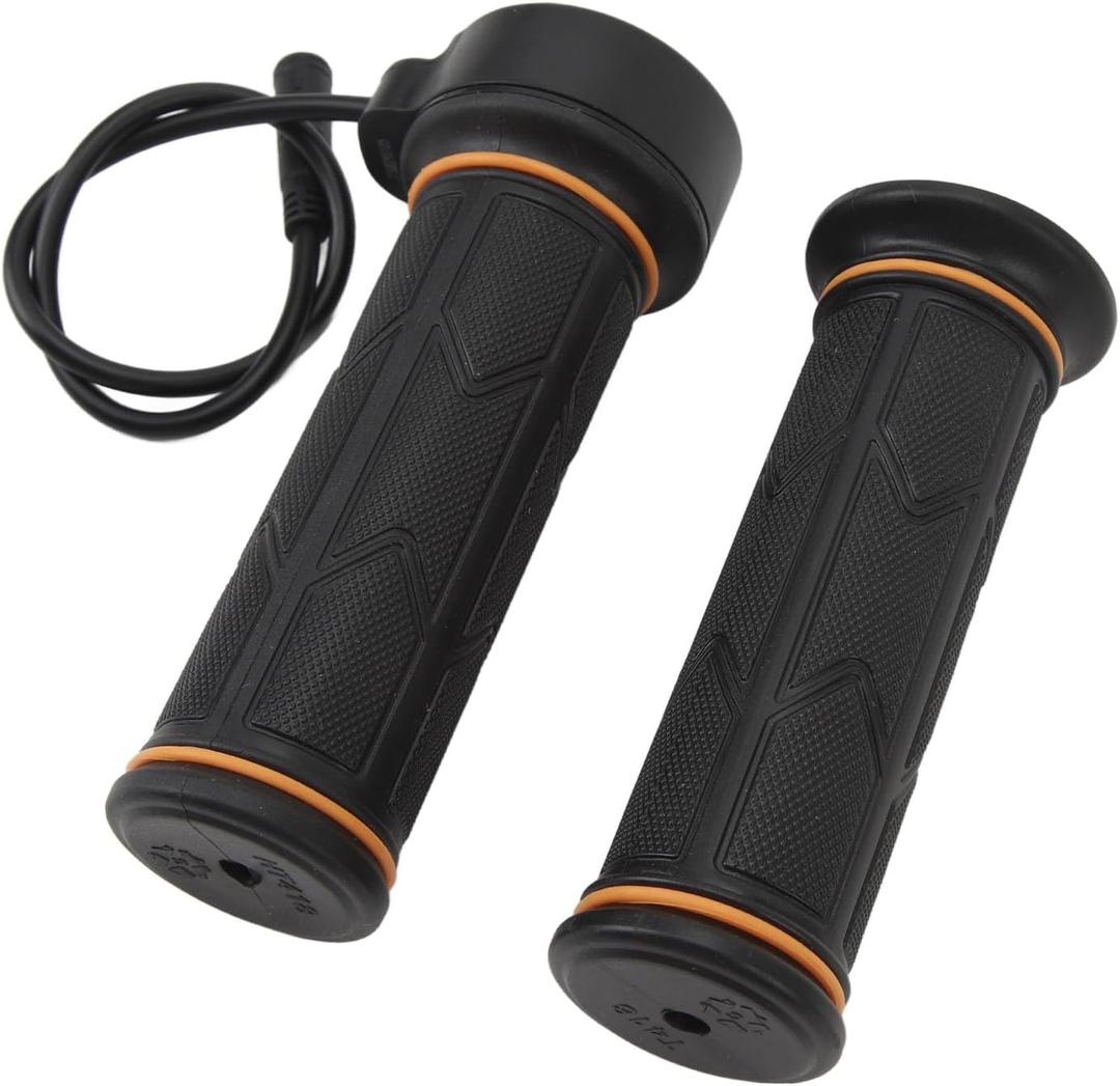 Fockety Electric Bike Full Twist, Handle Twist Throttle Thumb Throttle Speed Controller for Ebike and Scooter, Throttle Accelerator Electric Bicycle Accessories for BaFang BBS01 BBS02