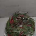 Artificial Christmas Wreaths for Front Door Winter Door Wreath with Big Pine Cones,Pine Needles,Christmas Berry for Front Door Farmhouse Indoor Outdoor Holiday Home Decor