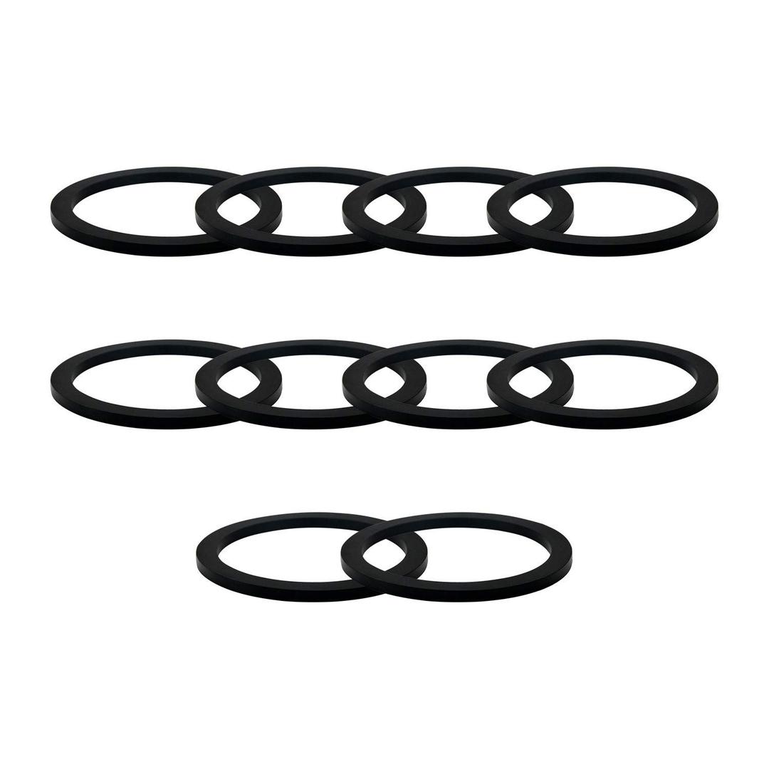2" Camlock Gasket Fitting - Cam Lock Hose Seal for Female Coupler - Cam Groove Replacement Rubber Washer (10-Pack) (2)