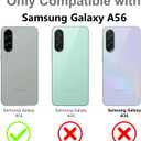 OOK Compatible with Samsung Galaxy A56 5G Case with Wrist Strap, Black Leopard TPU Shockproof Protection Slim Cover with Camera Protection for Women Girls