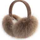Winter Women Earmuffs Furry Faux Fur Ear Muffs Fluffy Comfy Ear Warmer Girls Foldable Velvet Plush Ear Covers