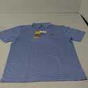 Callaway Men's Pro Spin Fine Line Short Sleeve Golf Shirt, Blue, Size: Medium