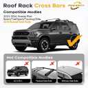 Powerty 300LBS Roof Rack Cross Bars for 2023-2026 Honda Pilot Sport/TrailSport/Touring/Elite with Raised Side Rails, Heavy Duty Aluminum Roof Rails Crossbars Luggage Racks (Not for LX & EX-L)