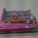 Barbie Careers Playset, Gymnastics Set with Blonde Gymnast Fashion Doll, C-Clip for Flipping Action, Balance Beam, Warm-Up Suit & Accessories
