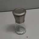 Original Stainless Steel Salt or Pepper Grinder - Top Spice Mill with Ceramic Blades, Brushed Stainless Steel and Adjustable Coarseness By Pepper Grinder Single Package (Silver1)