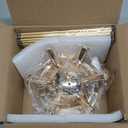 Sputnik Flush Mount Ceiling Light Fixture, 6-Light Gold Firework Ceiling Lights, 19.6" Modern Chandeliers Close to Ceiling Lamp for Bedroom Kitchen Hallway Entryway, G9 Socket