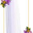 6FT Gold Metal Arch Stand for Wedding, Anniversary, Birthday Parties, Garden Background Decoration