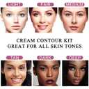 Youngfocus Cosmetics Cream Contour Best 8 Colors Contouring Foundation - Highlighting Makeup Kit/Concealer Palette - Vegan, Cruelty Free and Hypoallergenic - Instruction ManualDeep Pink