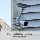 Holicfun 2-in-1 Pole Mount for Ring, Arlo, and Cameras & Solar Panels with 1/4"-20 Screw Hole - Black