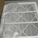 24" X 16" Return Air Filter Grille - Filter Included - Easy Plastic Tabs for Removable Face/Door - HVAC Vent Duct Cover - White [Outer Dimensions: 25.75w X 17.75h]