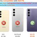 Hungo Compatible for Samsung Galaxy S23 FE Case for Women Girls Clear Design Cute,Girly S23FE Protector Lovely Kawaii Cat Animal Peeking