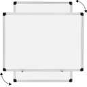 Amazon Basics Magnetic Dry Erase Whiteboard, 24" x 18", Aluminum Frame, Silver/White, Presentation Board for Writing Notes