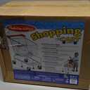 Melissa & Doug Toy Shopping Cart, Grocery Store Pretend Play Toys with Sturdy Metal Frame & Working Wheels, Toddler Shopping Cart, Preschool Learning Toys for Girls & Boys 3+