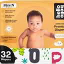 Hello Bello Premium Baby Diapers Size Newborn, 32 Count of Disposable, Extra-Absorbent, Hypoallergenic Baby Diapers with Snug and Comfort Fit, Alphabet Soup