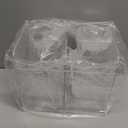 Diaper Caddy, Baby Changing Table Organizer, Detachable Clear Acrylic Diaper Storage for Wipe Dispenser, Wipe Warmer and other Diapering Essentials (16.4x6x8.6, Transparent)