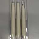 GenSwin Flameless Taper Candles with Remote Timer, Real Wax LED Flickering Candlesticks Battery Operated 3D Wick for Wedding, Party, Home(Ivory, 9.84", Set of 3)