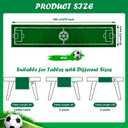 Soccer Party Decorations Table Runner - 13 x 72 Inch Artificial Grass Soccer Field Turf Runner, 1 Pack Green Soccer Table Decorations for 2026 Soccer Birthday, Game Day Watch Party Decor