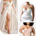 Strapless Bras for Women Padded Convertible Non Slip Full Coverage Bra Underwire Support (Beige)