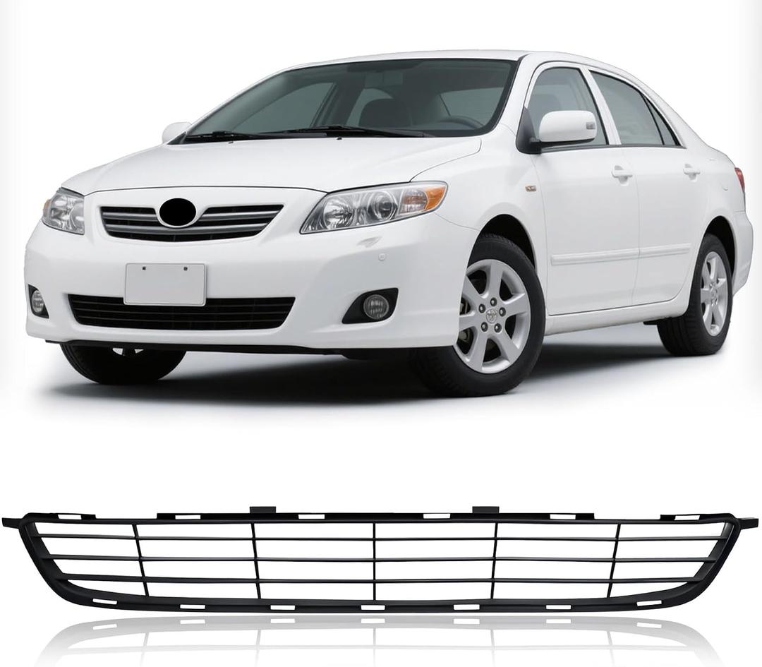 Front Bumper Lower Grille Compatible With 2009 2010 Toyota Corolla CE LE S XLE XRS Replacement for TO1036111 5311202120 Direct Replacement